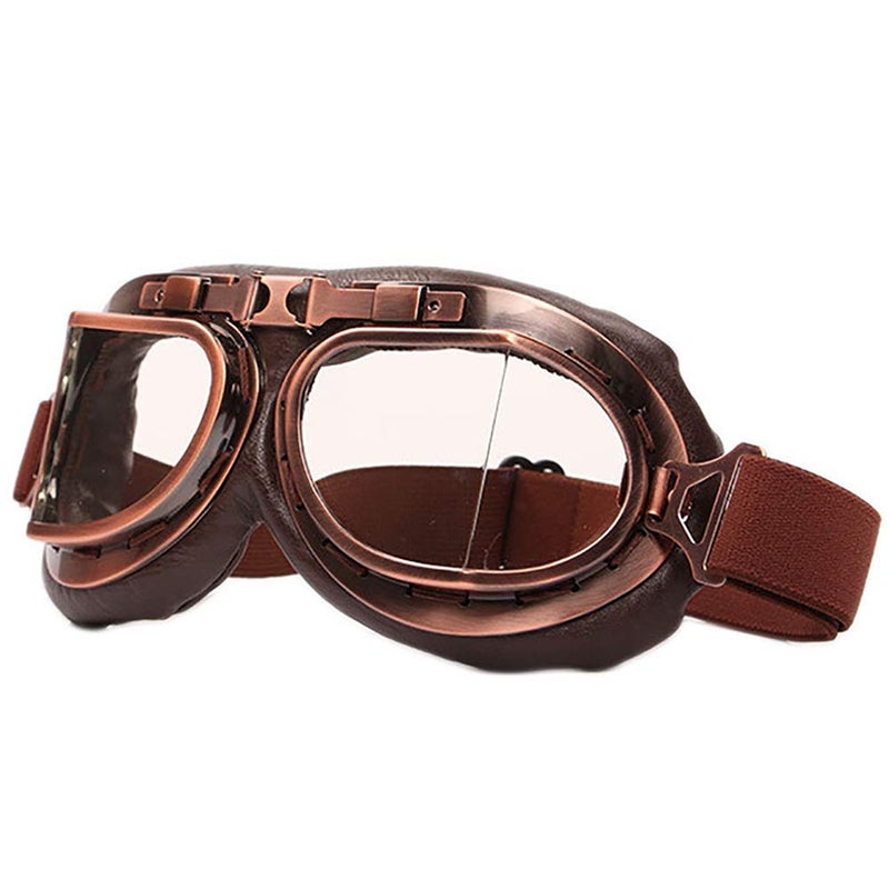 Peicees Vintage Helmet Goggles Motorcycle Goggles Bike Motorcross Pilot Goggle - Image 2